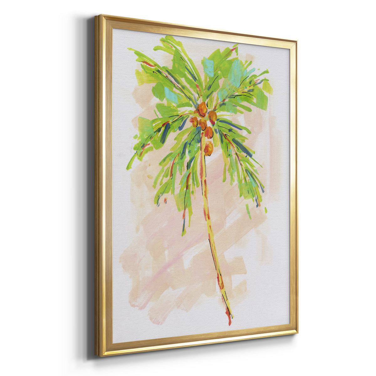 Coconut Palm I - Modern Framed Canvas Print