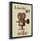 Movie Time III - Modern Framed Canvas Print