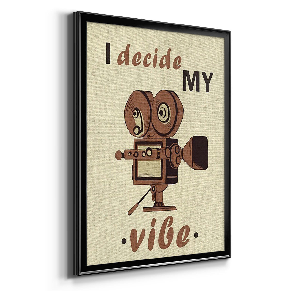 Movie Time III - Modern Framed Canvas Print