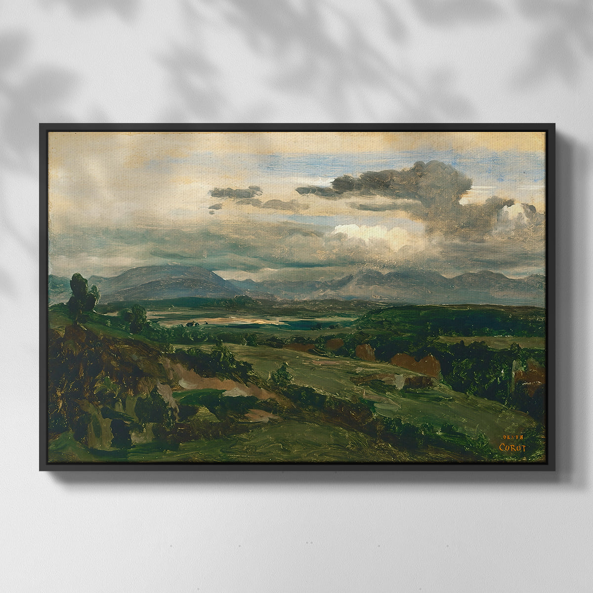 Civita Castellana, c. 1860s - Floater Framed Canvas Print