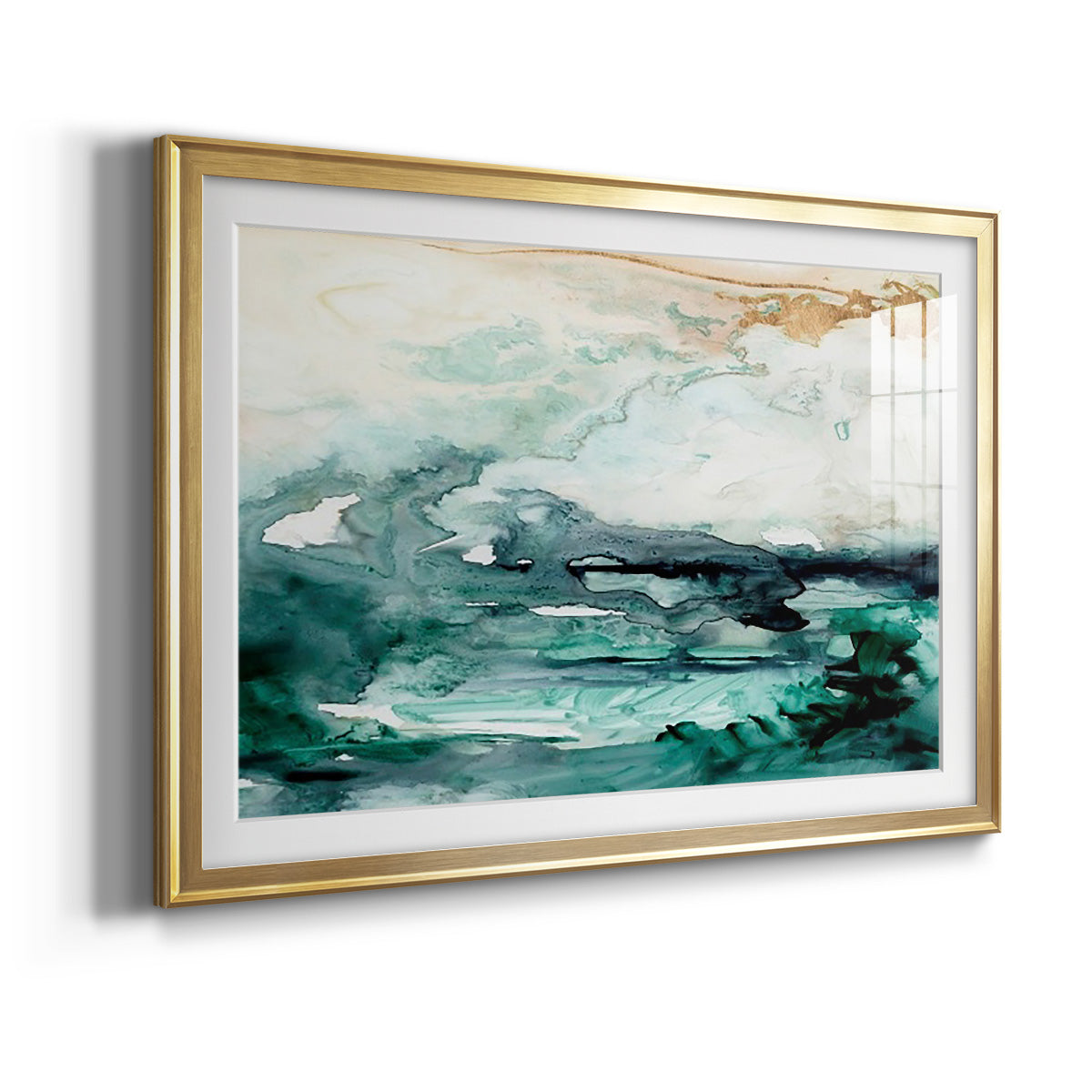 Sea Foam Flow I - Modern Framed Art Print
