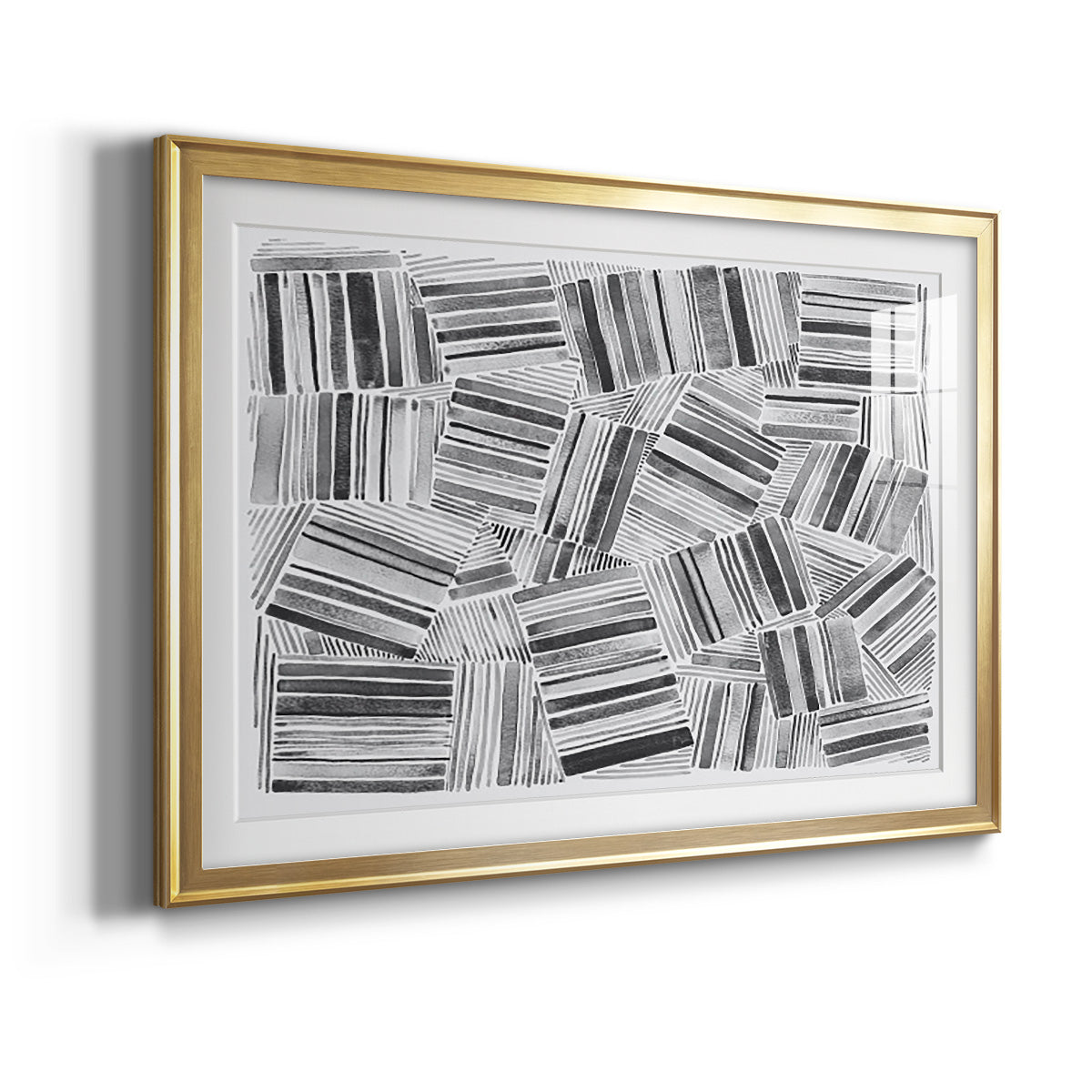 Quilted Pattern III - Modern Framed Art Print