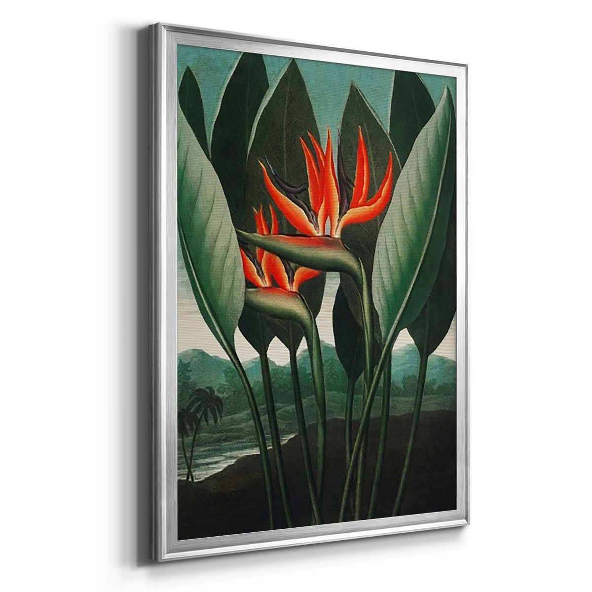 Temple of Flora IV - Modern Framed Canvas Print