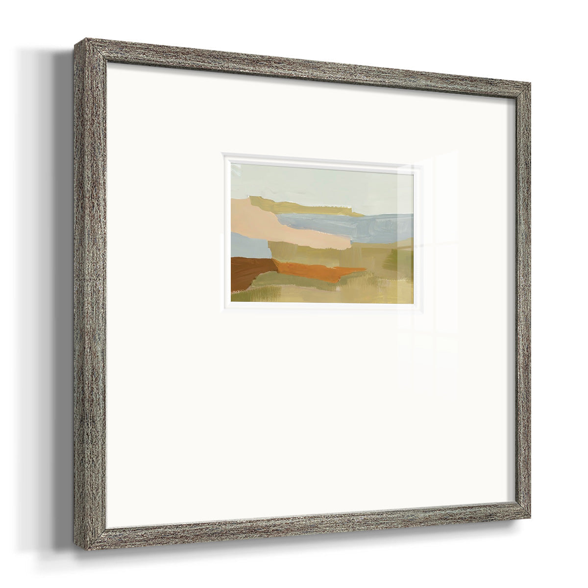 Stacked Landscape IV Premium Framed Print Double Matboard