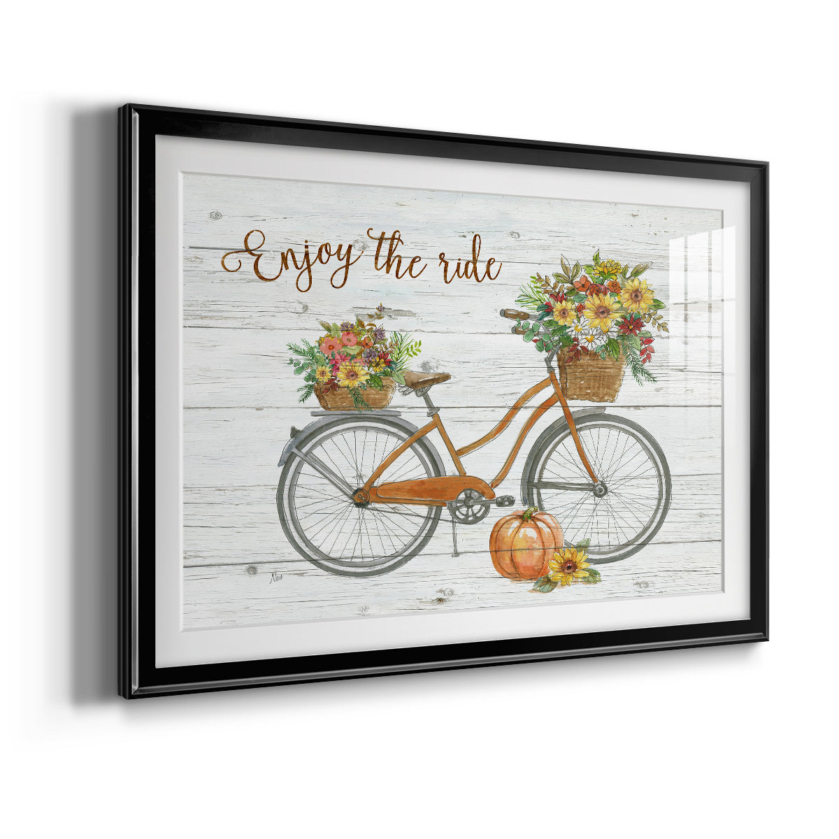 Harvest Bike - Modern Framed Art Print
