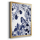 Indigo Song II - Modern Framed Canvas Print