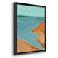 Out on the Sandbar I - Modern Framed Canvas Print