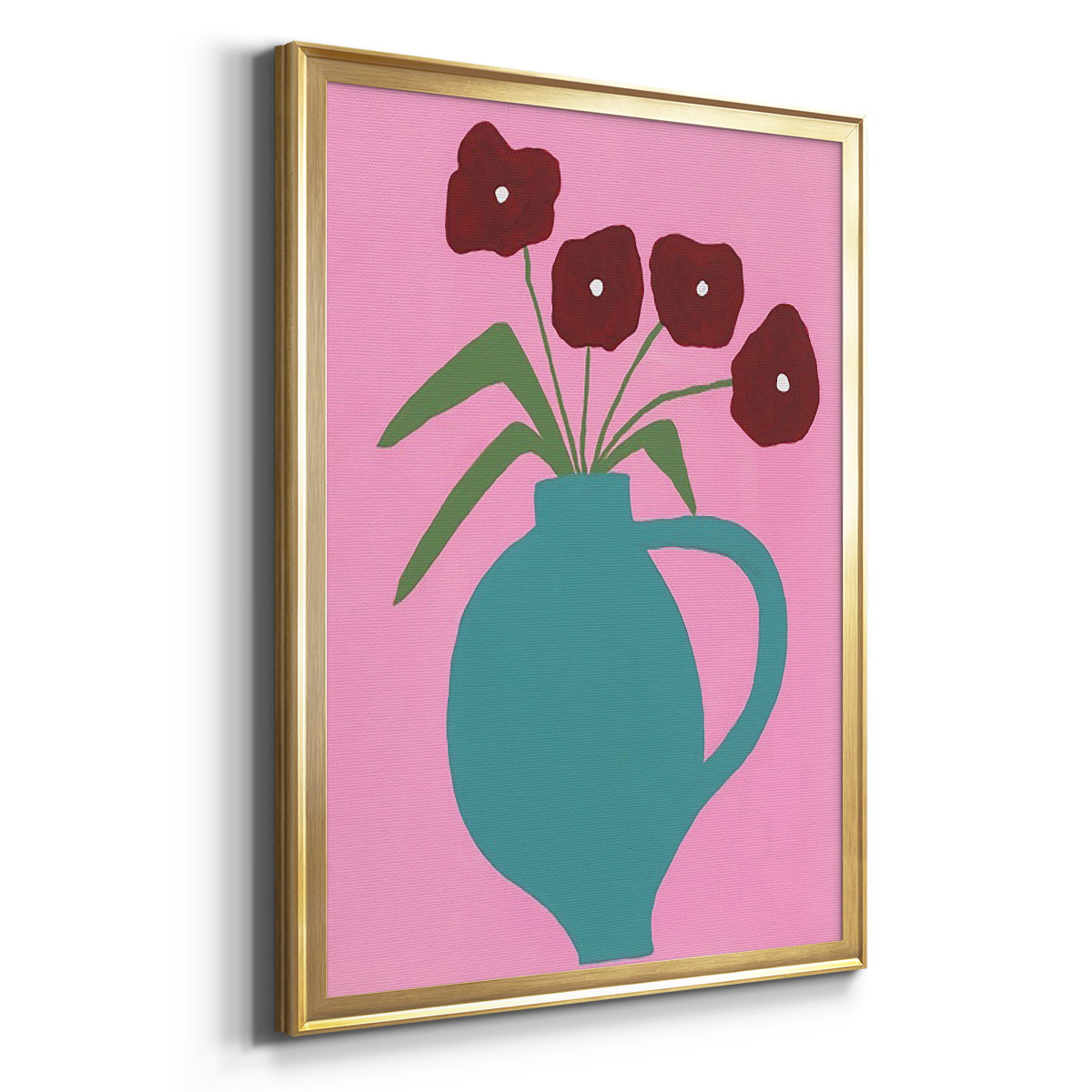 Modern Blooms IV - Modern Framed Canvas Print