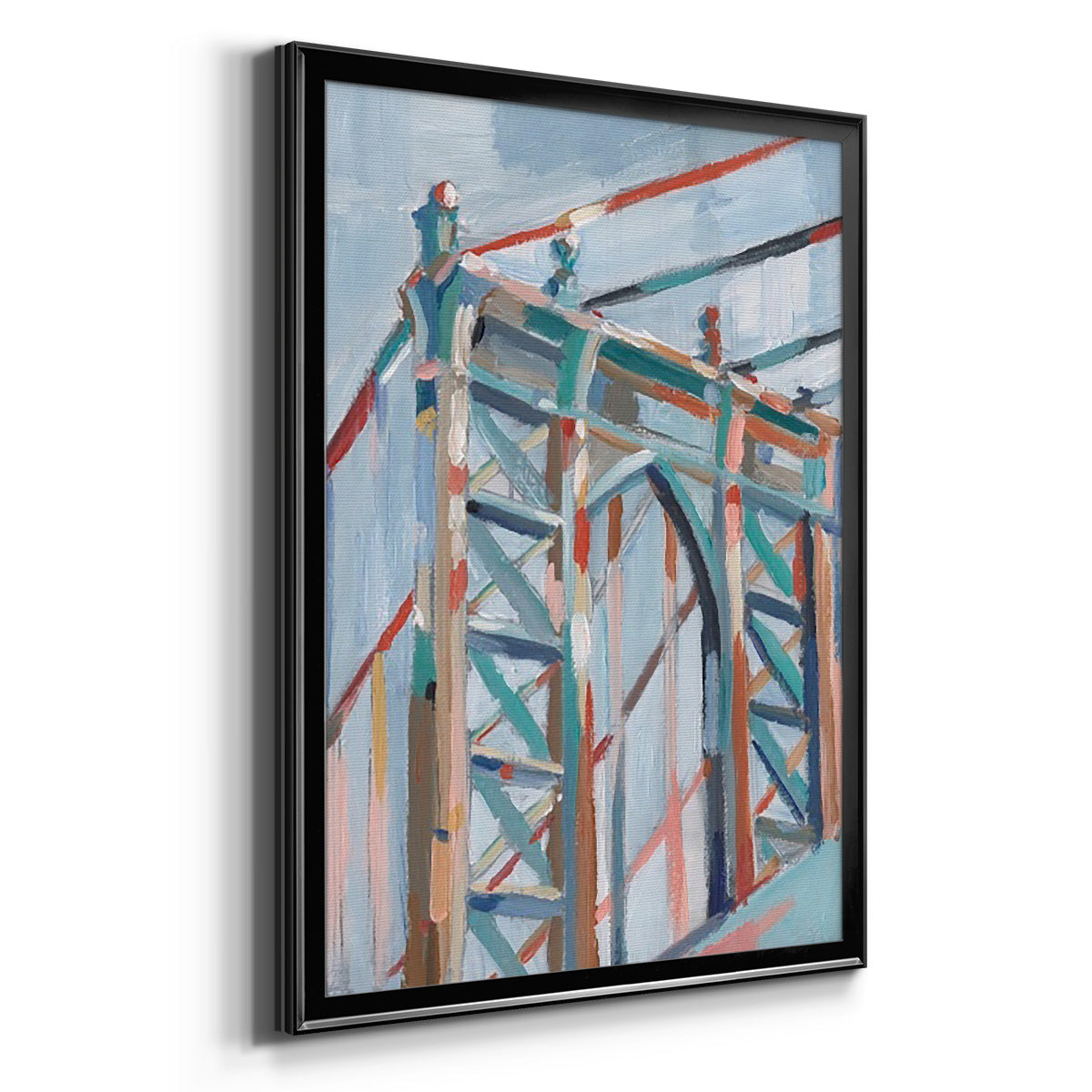 Big City Colors II - Modern Framed Canvas Print