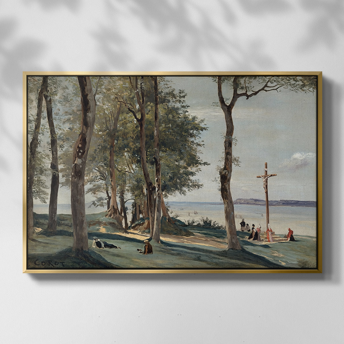 A Calvary on the Cote de Grace, c. 1829 - Floater Framed Canvas Print