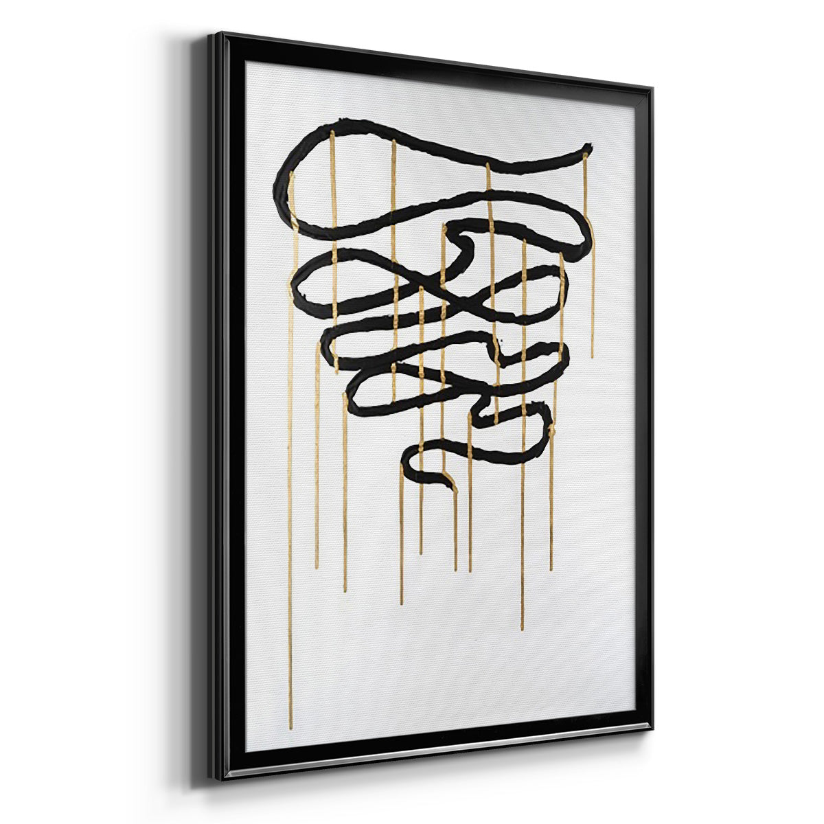 Weeping Ribbon I - Modern Framed Canvas Print