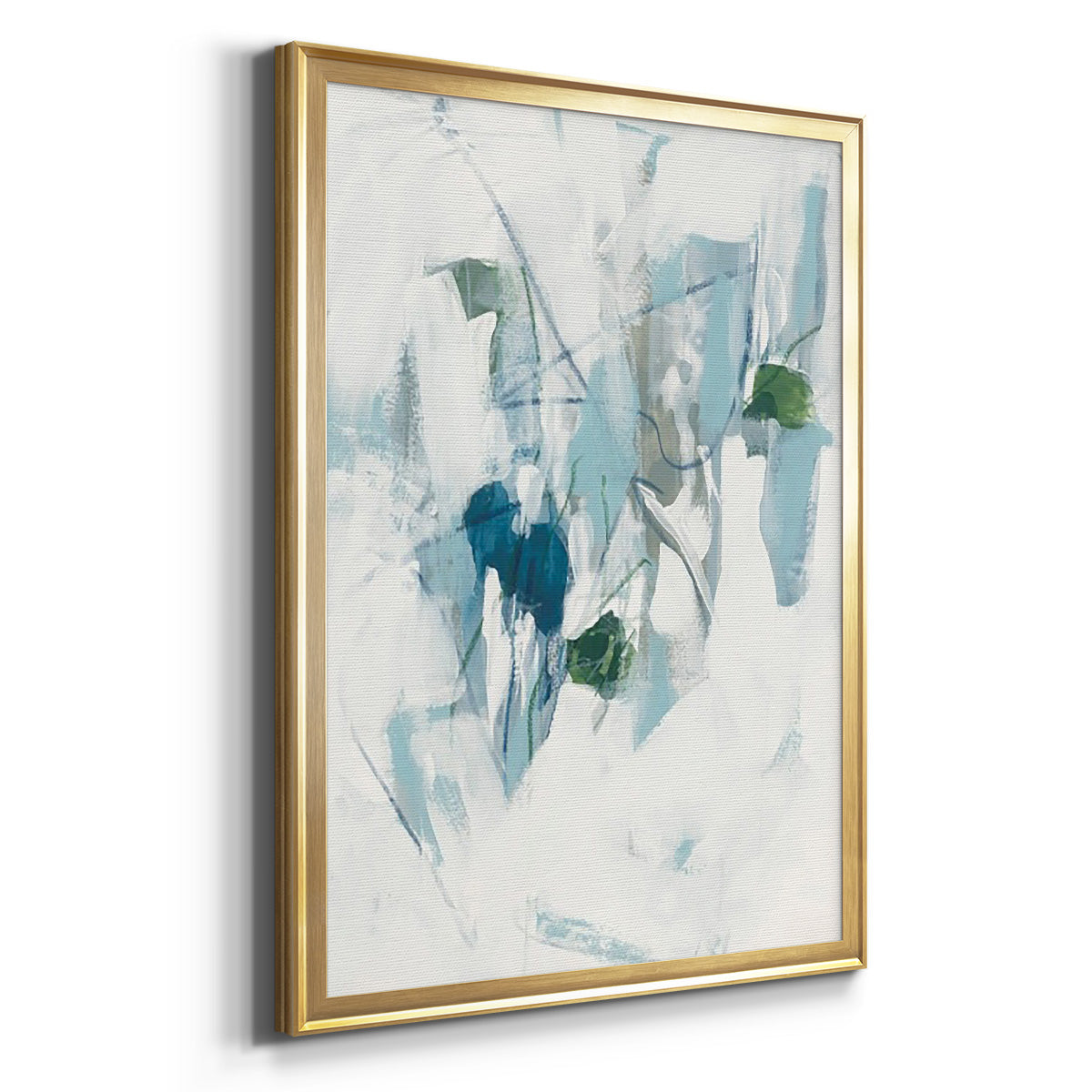 Ice Cavern II - Modern Framed Canvas Print