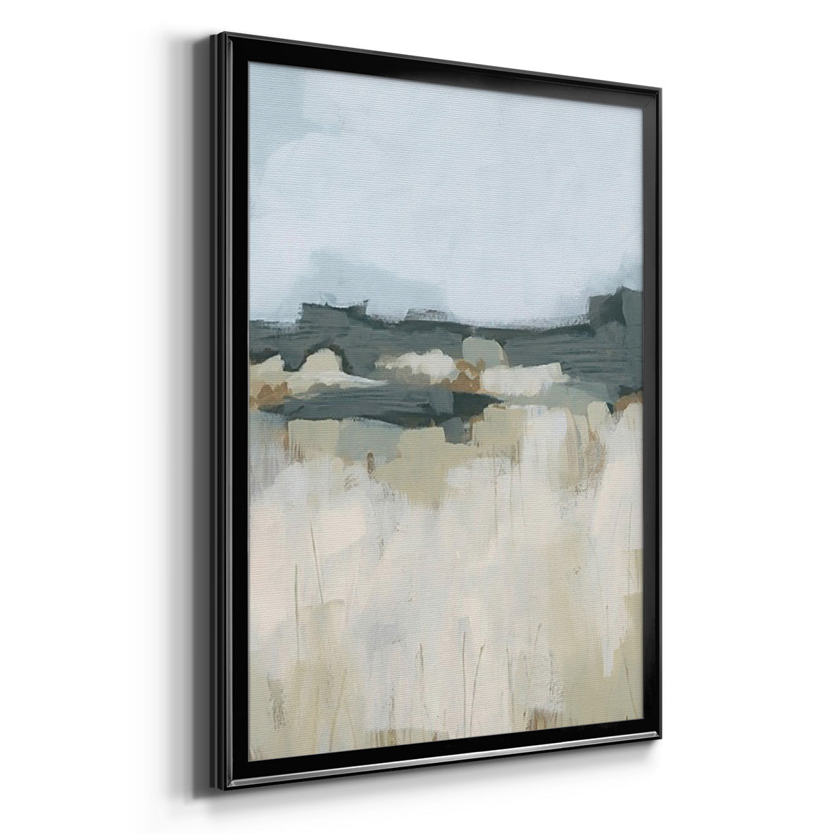 Brushstroke Badlands I - Modern Framed Canvas Print