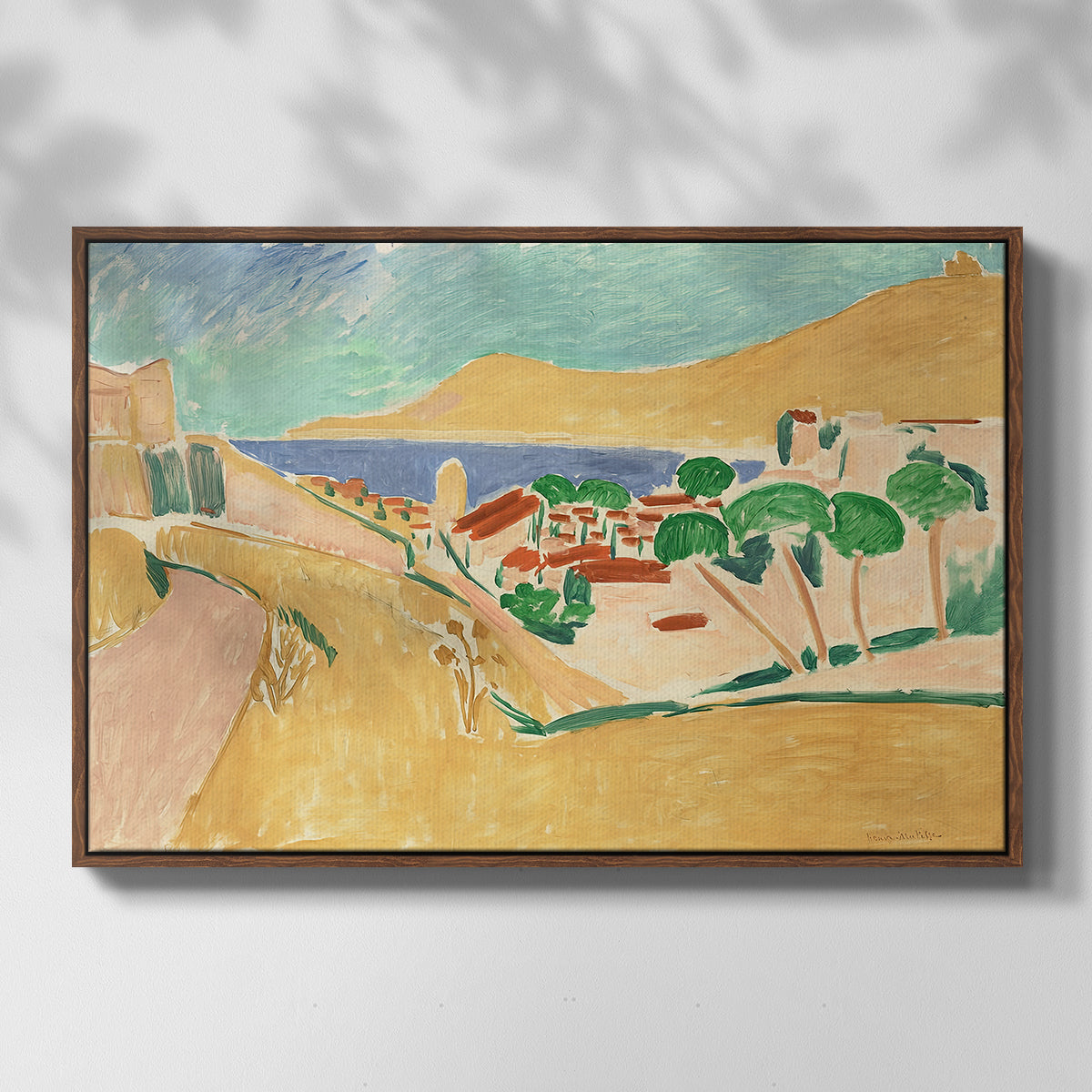 Collioure in August, c. 1911 - Floater Framed Canvas Print