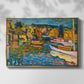 Study for Autumn Landscape with Boats, 1908 - Floater Framed Canvas Print