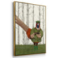 Pheasant Shooting Party 1 - Framed Premium Gallery Wrapped Canvas L Frame 3 Piece Set - Ready to Hang