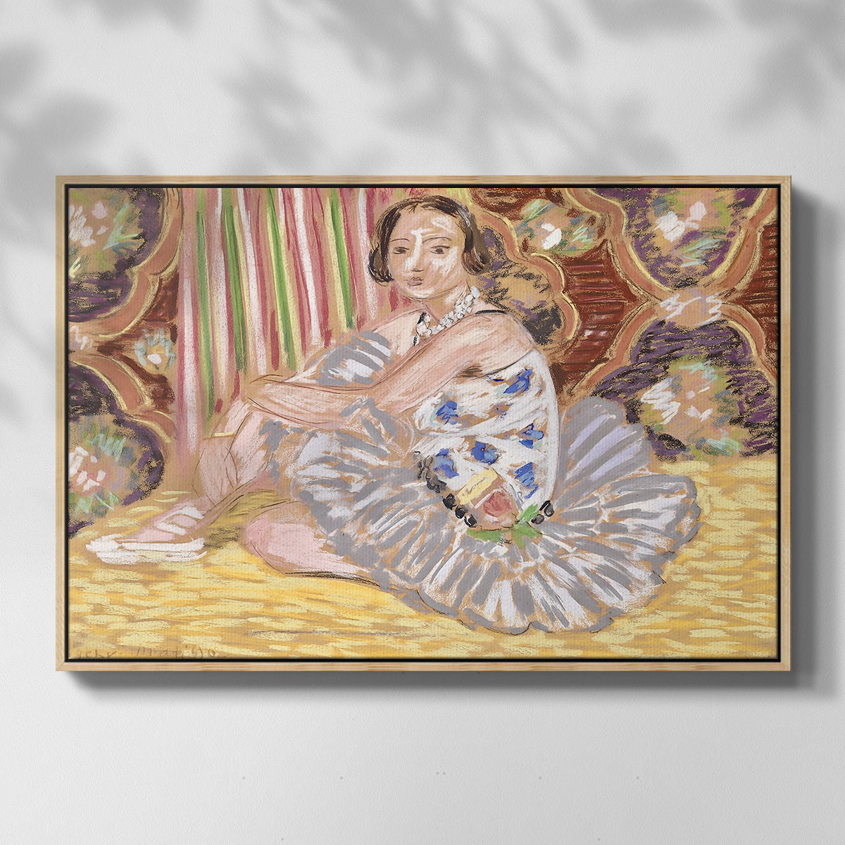 The Dancer (La danseuse), c. 1927 - Floater Framed Canvas Print