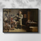 The Plate Printer, 1875 - Floater Framed Canvas Print