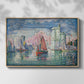 Entrance to the Port of La Rochelle, 1921 - Floater Framed Canvas Print