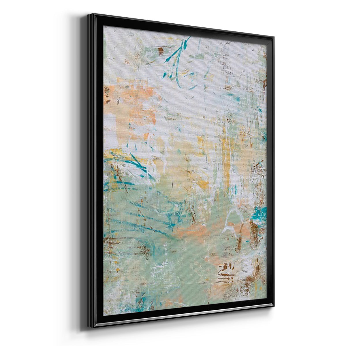 Island Jungle - Modern Framed Canvas Print