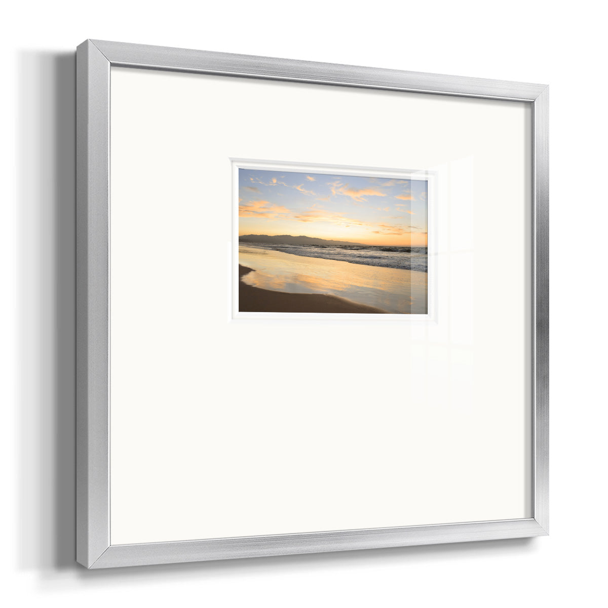 Peaceful Shore Premium Framed Print Double Matboard