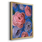 Layered Petals II - Modern Framed Canvas Print