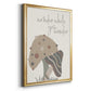 Wonder While You Wander - Modern Framed Canvas Print