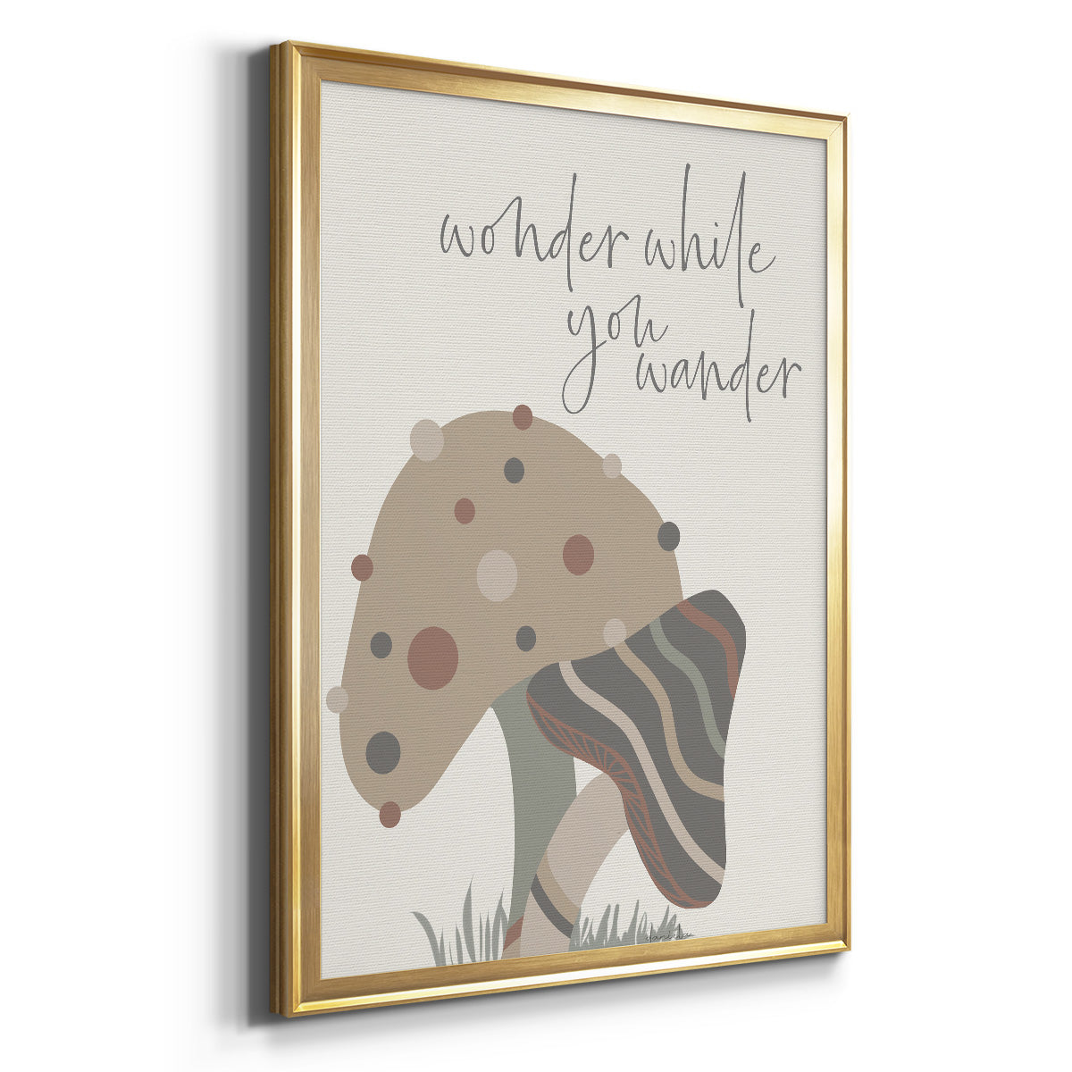 Wonder While You Wander - Modern Framed Canvas Print