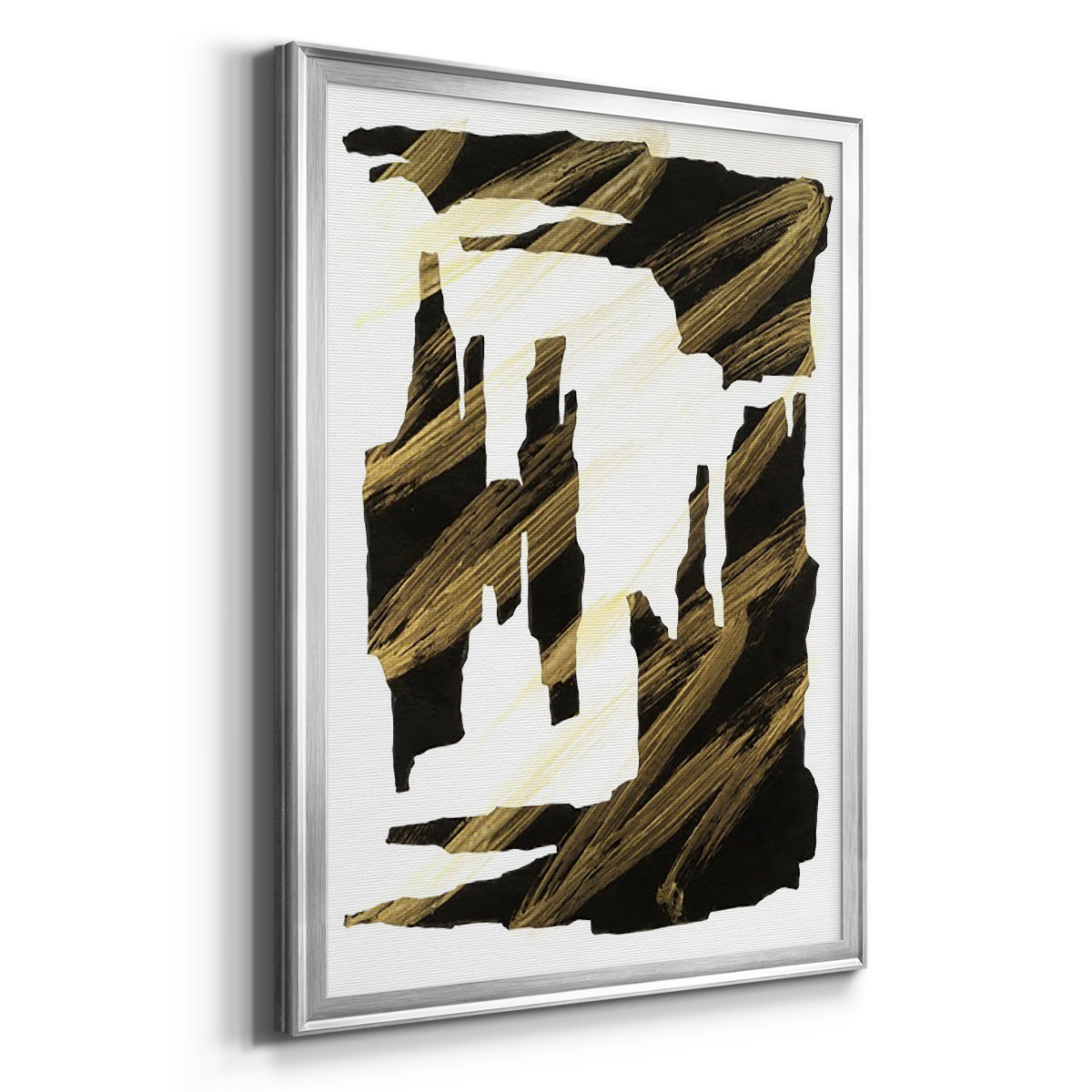 Onyx Obelisks II - Modern Framed Canvas Print