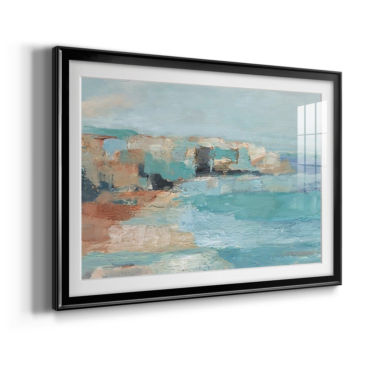 Turquoise Cliff Wall I Premium Framed Print - Ready to Hang