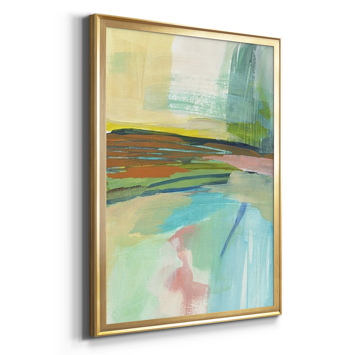 Radiant Horizon IV - Modern Framed Canvas Print