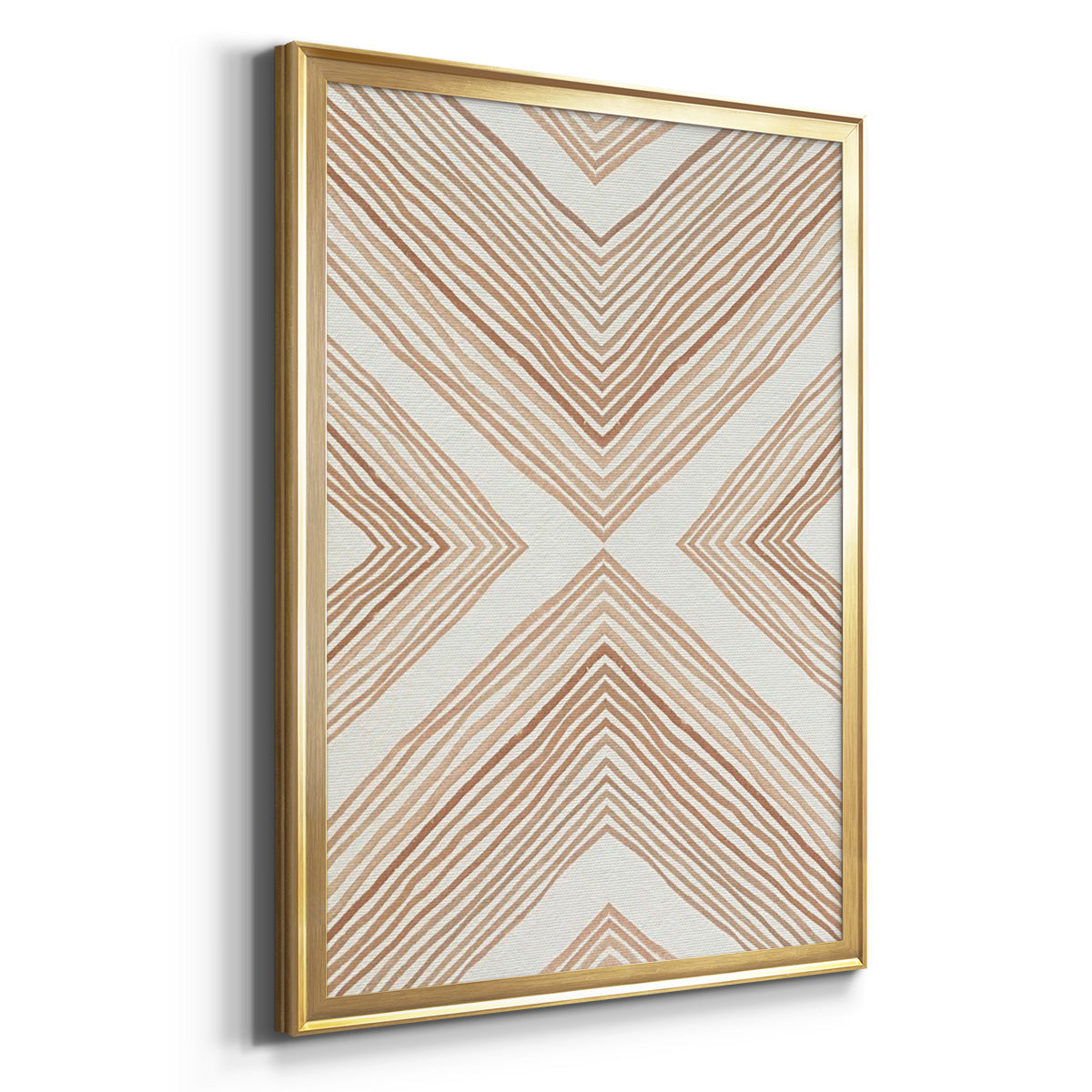 Diametric Clementine II - Modern Framed Canvas Print