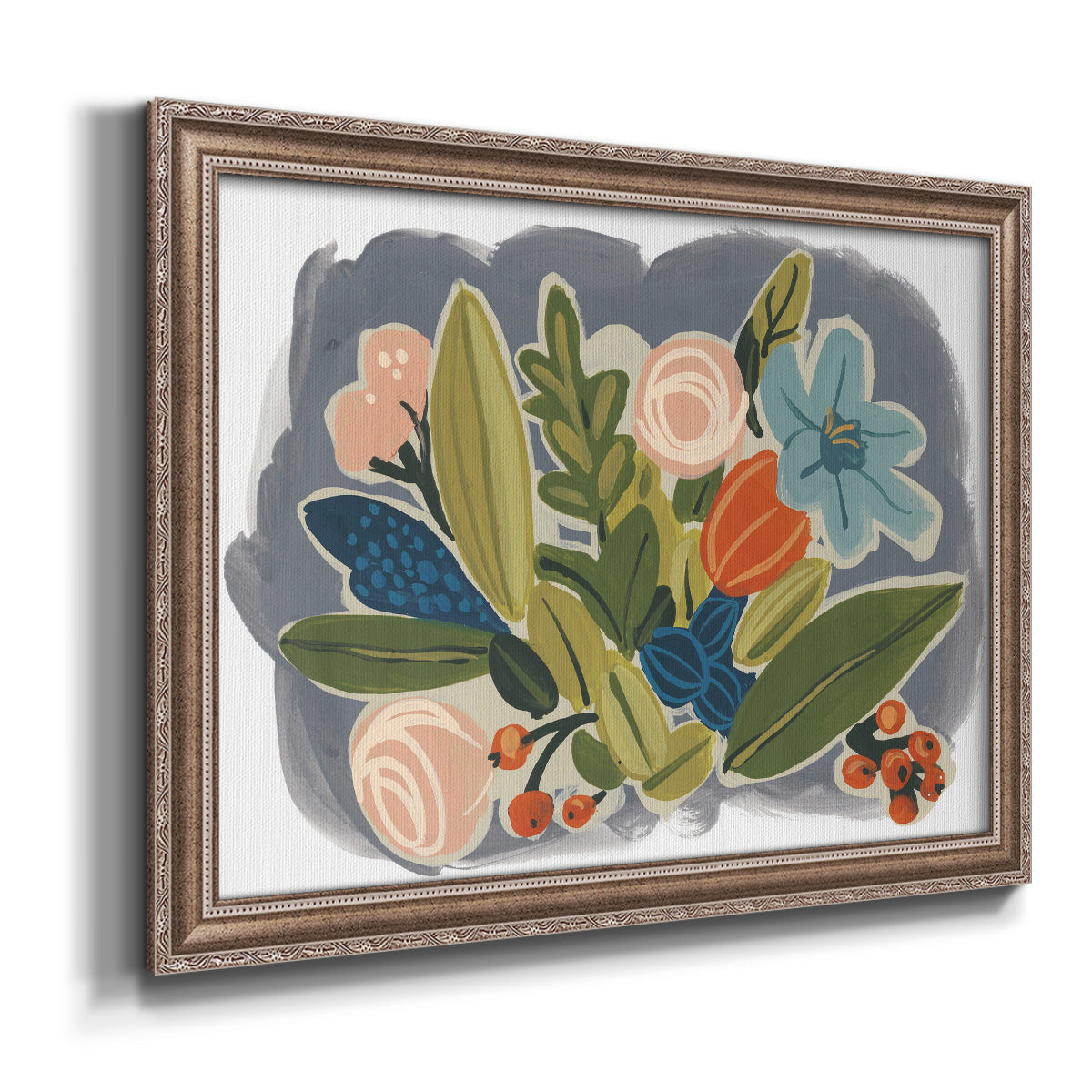 Bright Botany II Premium Framed Canvas- Ready to Hang