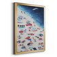 Break out Beach - Modern Framed Canvas Print