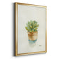 Succulent II - Modern Framed Canvas Print