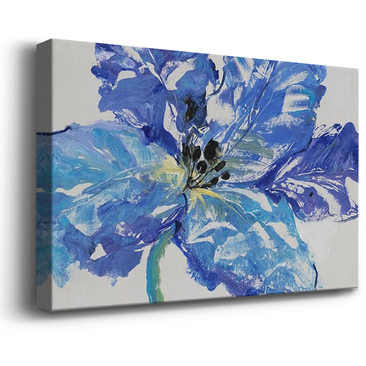 Fleur Bleue I Premium Gallery Wrapped Canvas - Ready to Hang