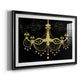 Golden Chandelier Premium Framed Print - Ready to Hang