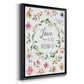 Love is All Around Us - Modern Framed Canvas Print