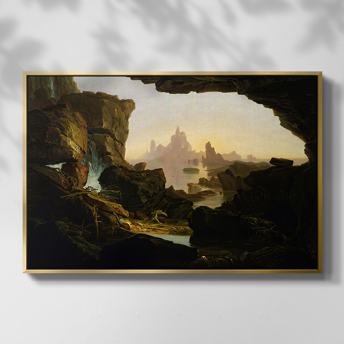 The Subsiding of the Waters of the Deluge, 1829 - Floater Framed Canvas Print