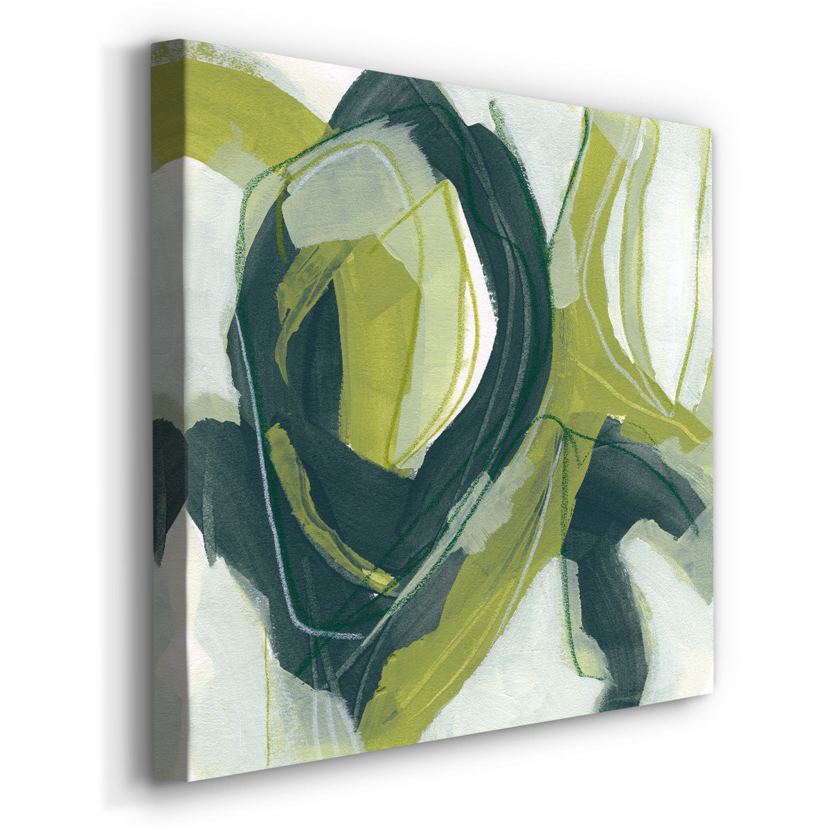 Verdigris Motion IV-Premium Gallery Wrapped Canvas - Ready to Hang