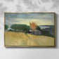 Fields of Wheat in Cagnes, 1918 - Floater Framed Canvas Print