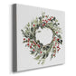 Holly Farmhouse Wreath II-Premium Gallery Wrapped Canvas - Ready to Hang