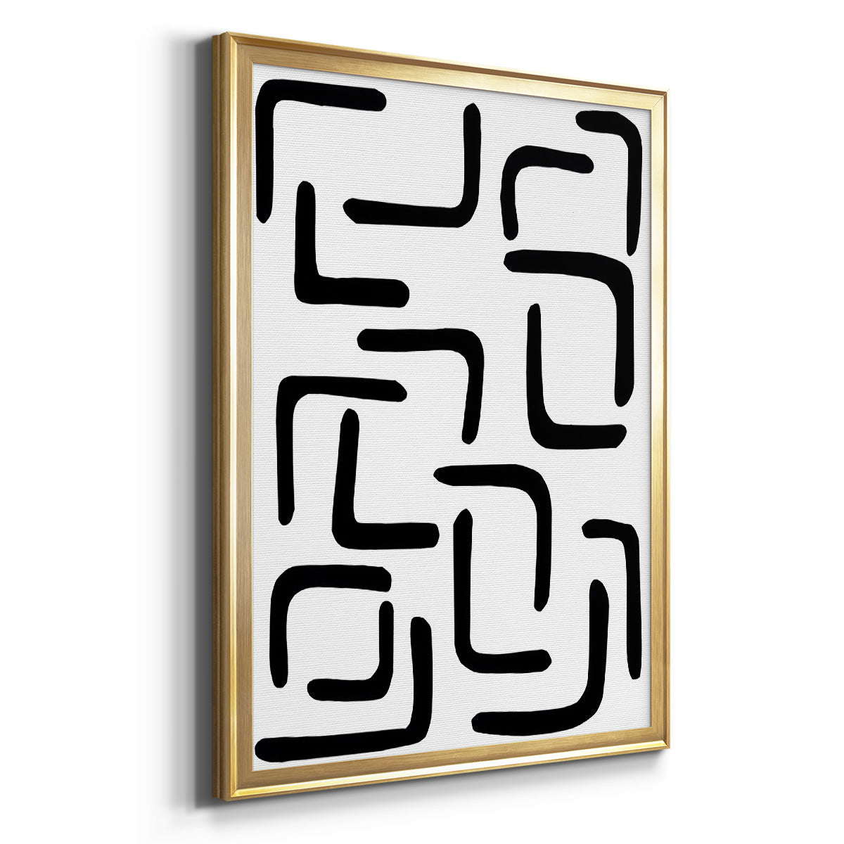 Shuffle III - Modern Framed Canvas Print