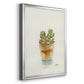 Succulent III - Modern Framed Canvas Print