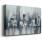 Cityscape in Blues Premium Gallery Wrapped Canvas - Ready to Hang