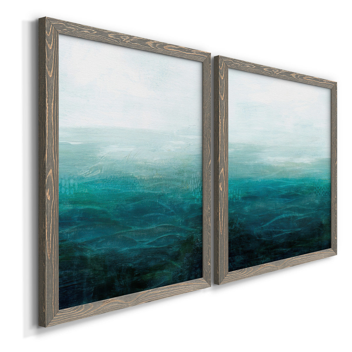 Drifting Sea I - Premium Framed Canvas 2 Piece Set - Ready to Hang