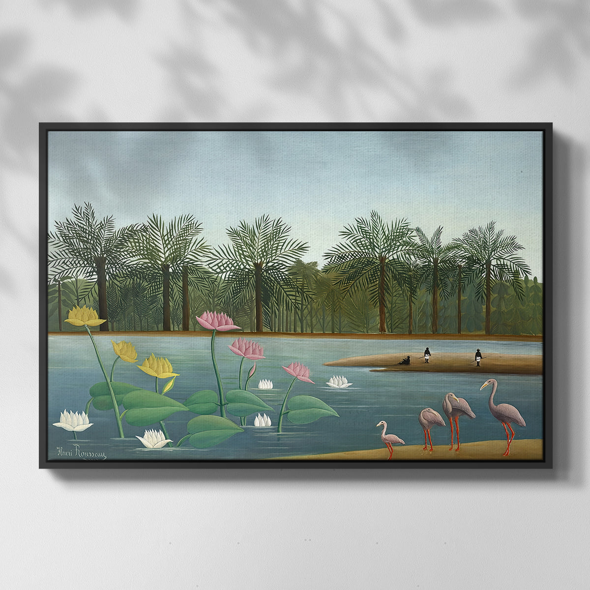 The Flamingoes (Les Flamants), 1907 - Floater Framed Canvas Print