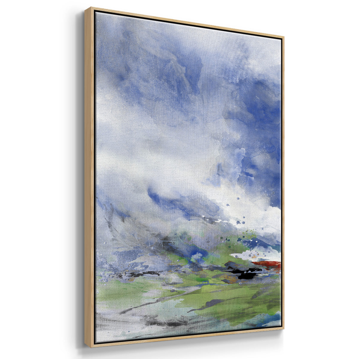 Spring Air I - Framed Premium Gallery Wrapped Canvas L Frame - Ready to Hang