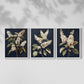 Floral Study Series LII - Restickable Framed Art Set