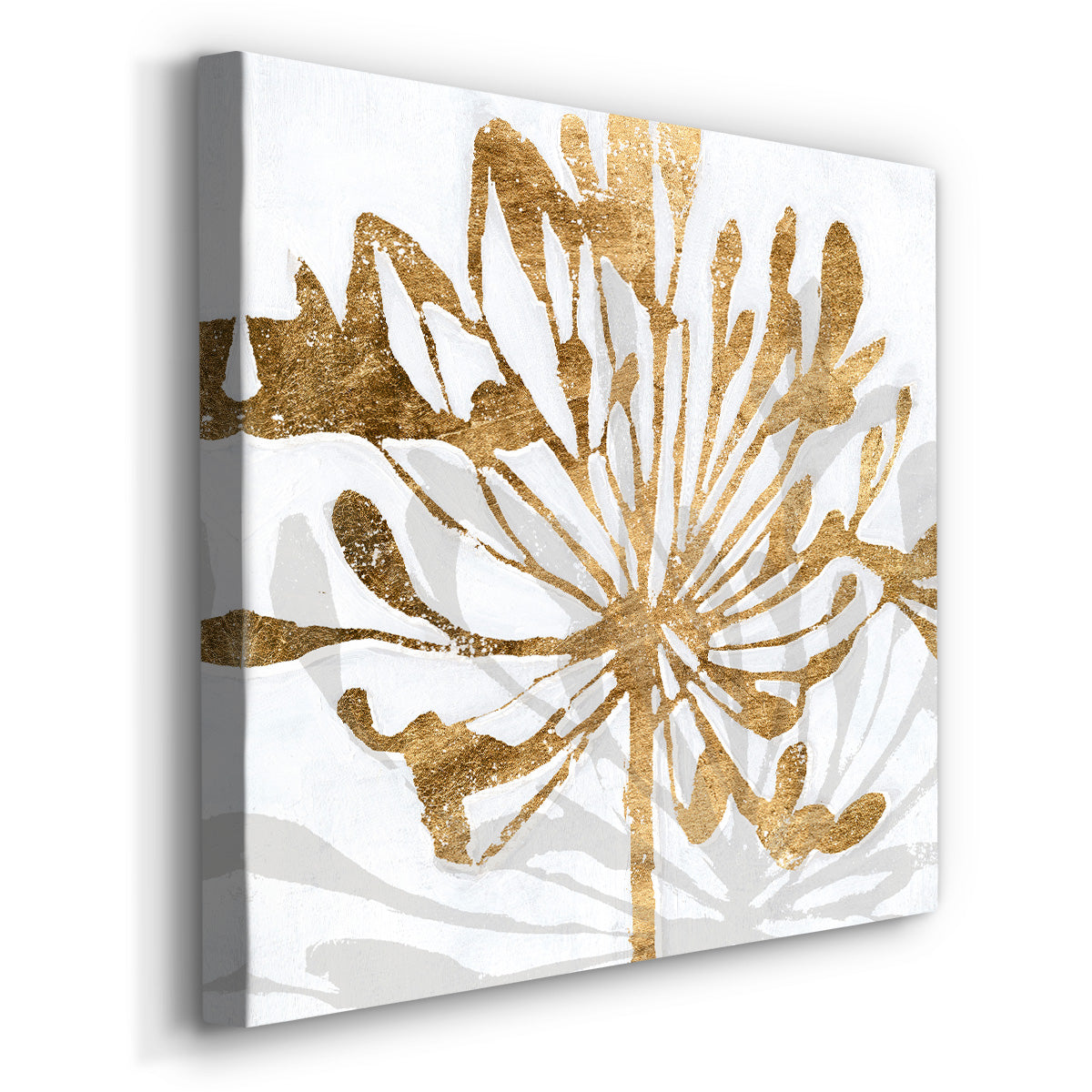 Golden Gilt Bloom II - Canvas Art Print
